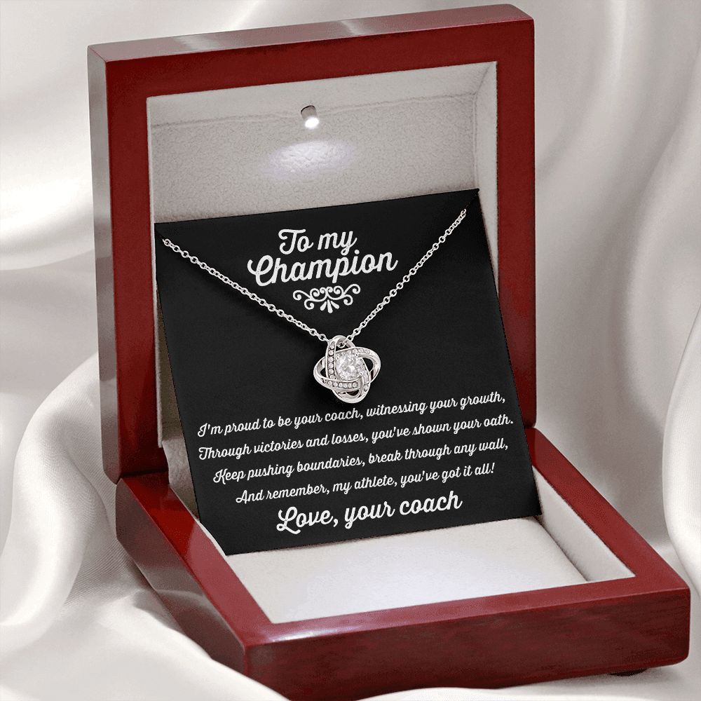 Gift from coach to athlete | To my champion Necklace - Outglare