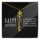 Birth Flower Name Necklace