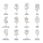 Birth Flower Name Necklace