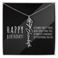 Birth Flower Name Necklace