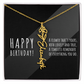 Birth Flower Name Necklace