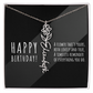 Birth Flower Name Necklace