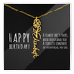 Birth Flower Name Necklace
