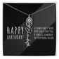 Birth Flower Name Necklace