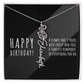 Birth Flower Name Necklace