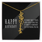 Birth Flower Name Necklace