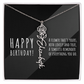 Birth Flower Name Necklace