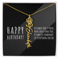 Birth Flower Name Necklace