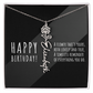 Birth Flower Name Necklace