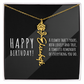 Birth Flower Name Necklace
