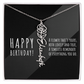 Birth Flower Name Necklace