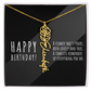 Birth Flower Name Necklace