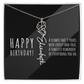 Birth Flower Name Necklace