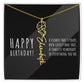 Birth Flower Name Necklace
