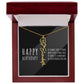 Birth Flower Name Necklace