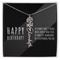 Birth Flower Name Necklace