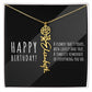 Birth Flower Name Necklace