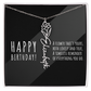 Birth Flower Name Necklace