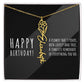 Birth Flower Name Necklace