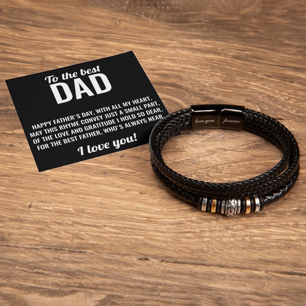 Father's Day Men's Leather Bracelet - Outglare