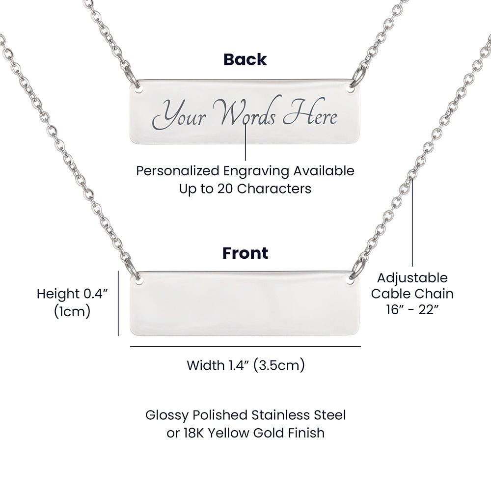 Panther Horizontal Bar Necklace