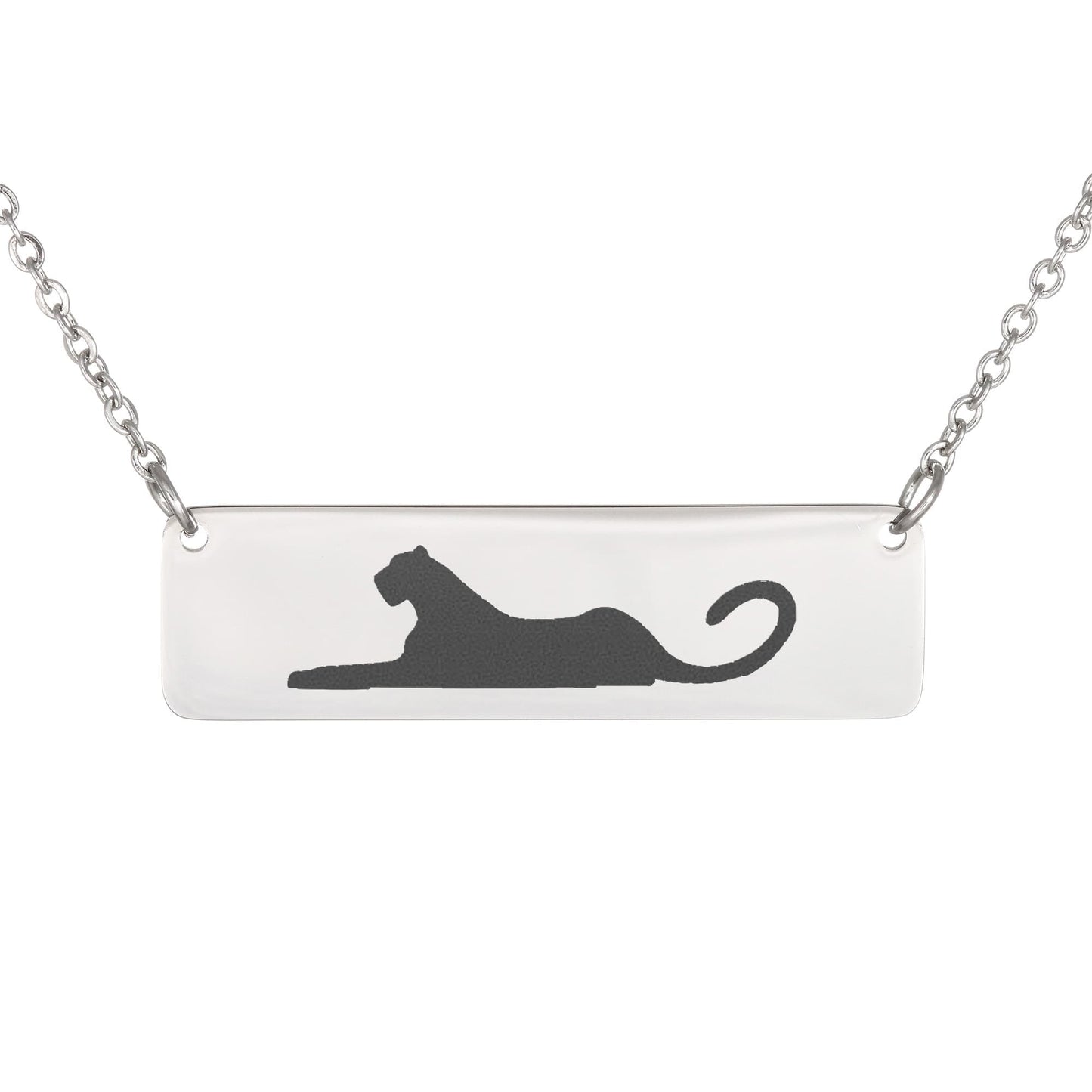 Panther Horizontal Bar Necklace