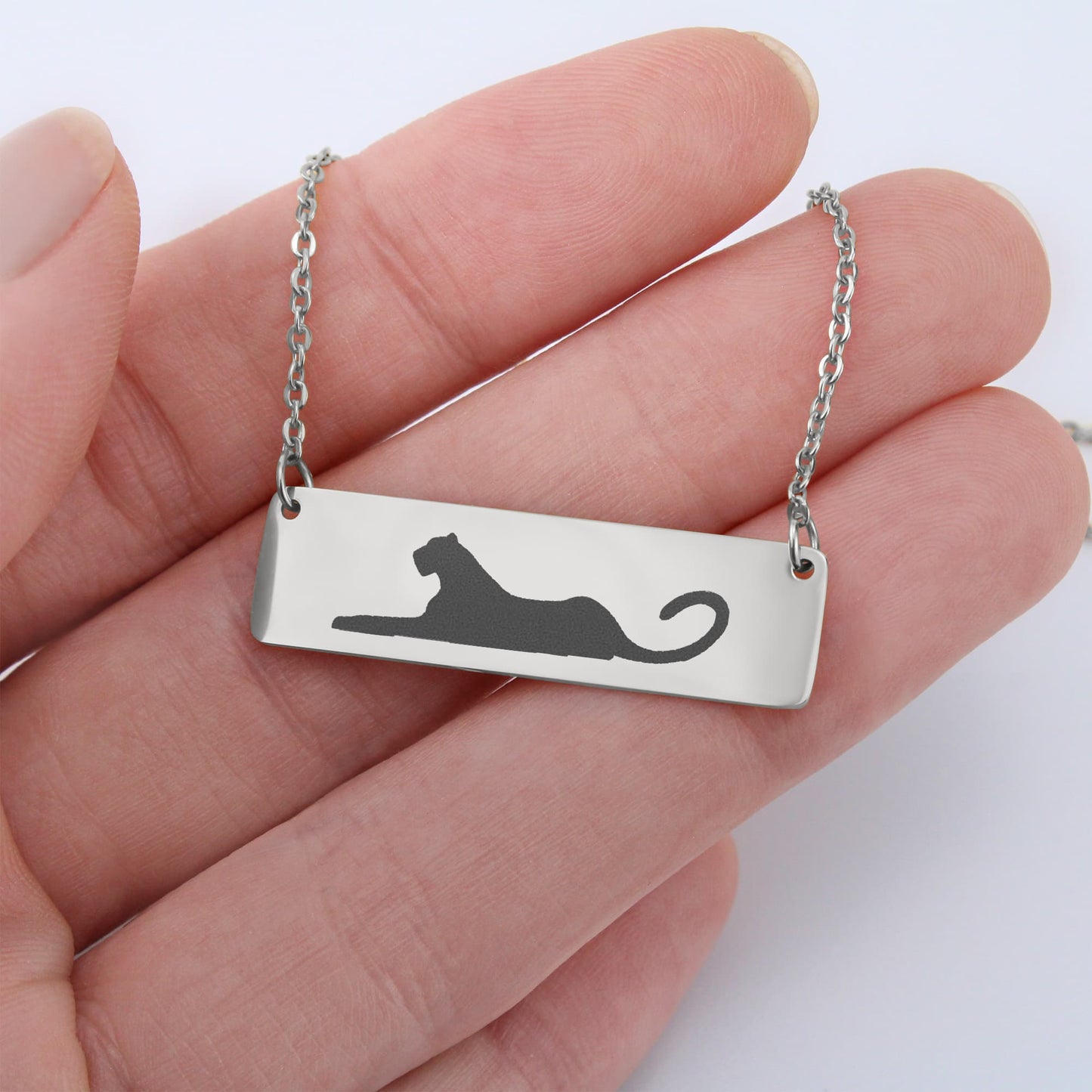 Panther Horizontal Bar Necklace