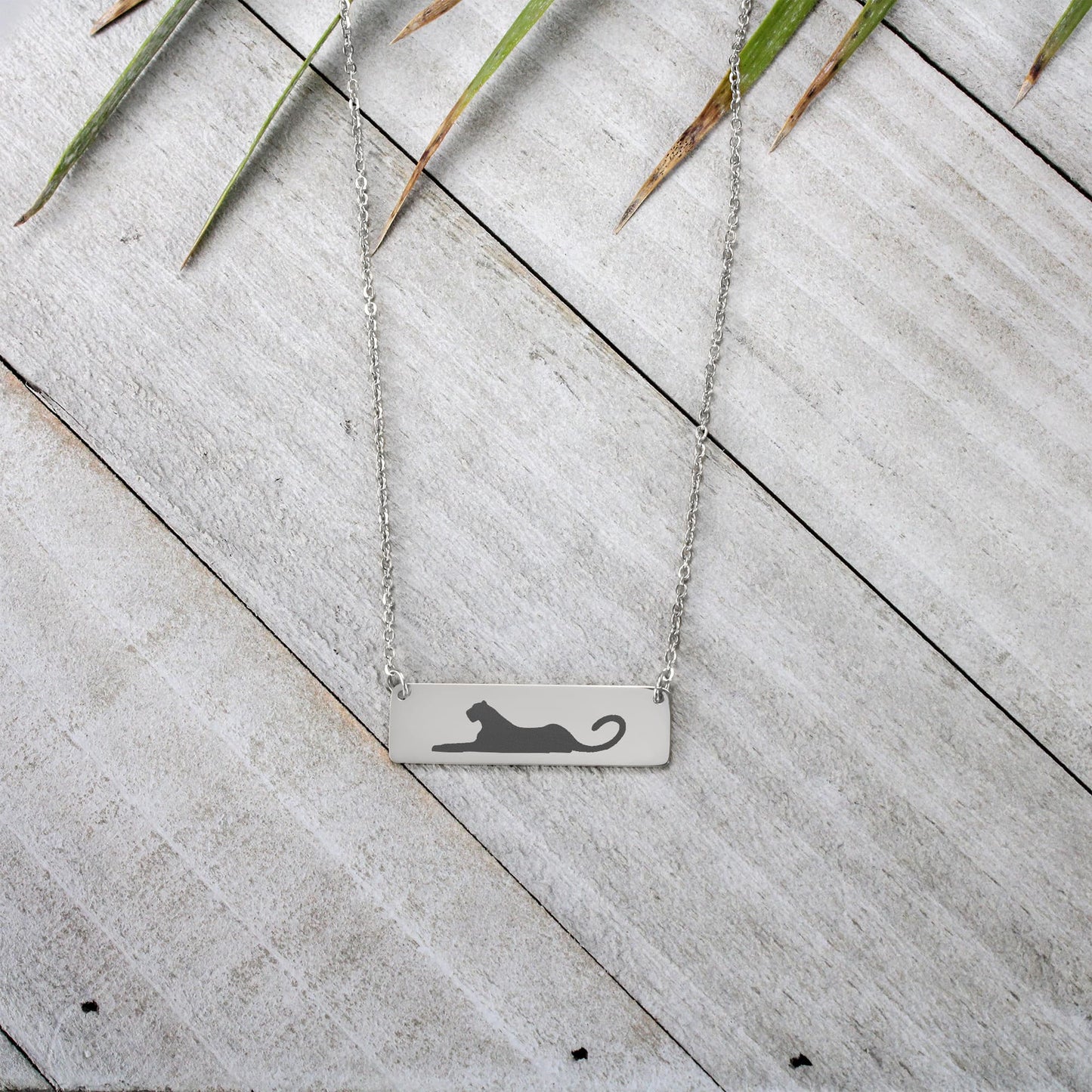 Panther Horizontal Bar Necklace