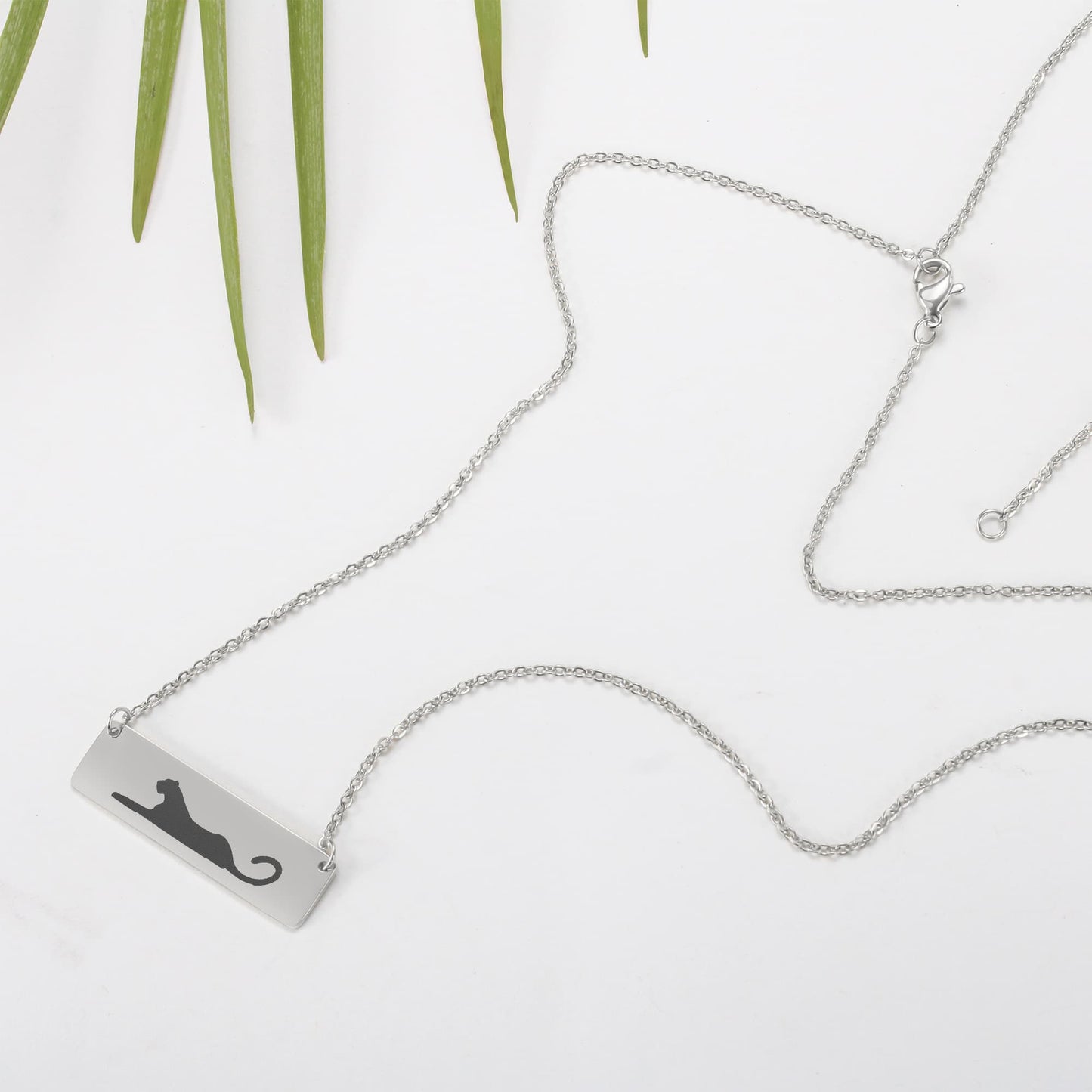 Panther Horizontal Bar Necklace