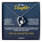 To My Daughter Necklace