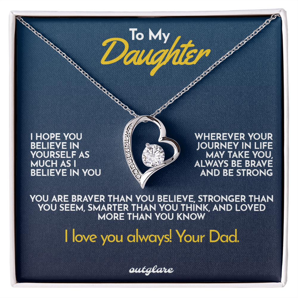 To My Daughter Necklace