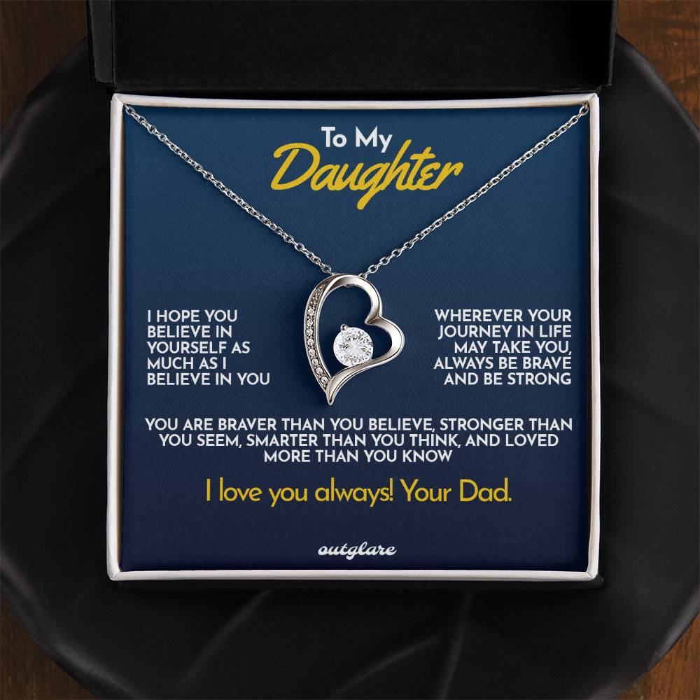 To My Daughter Necklace