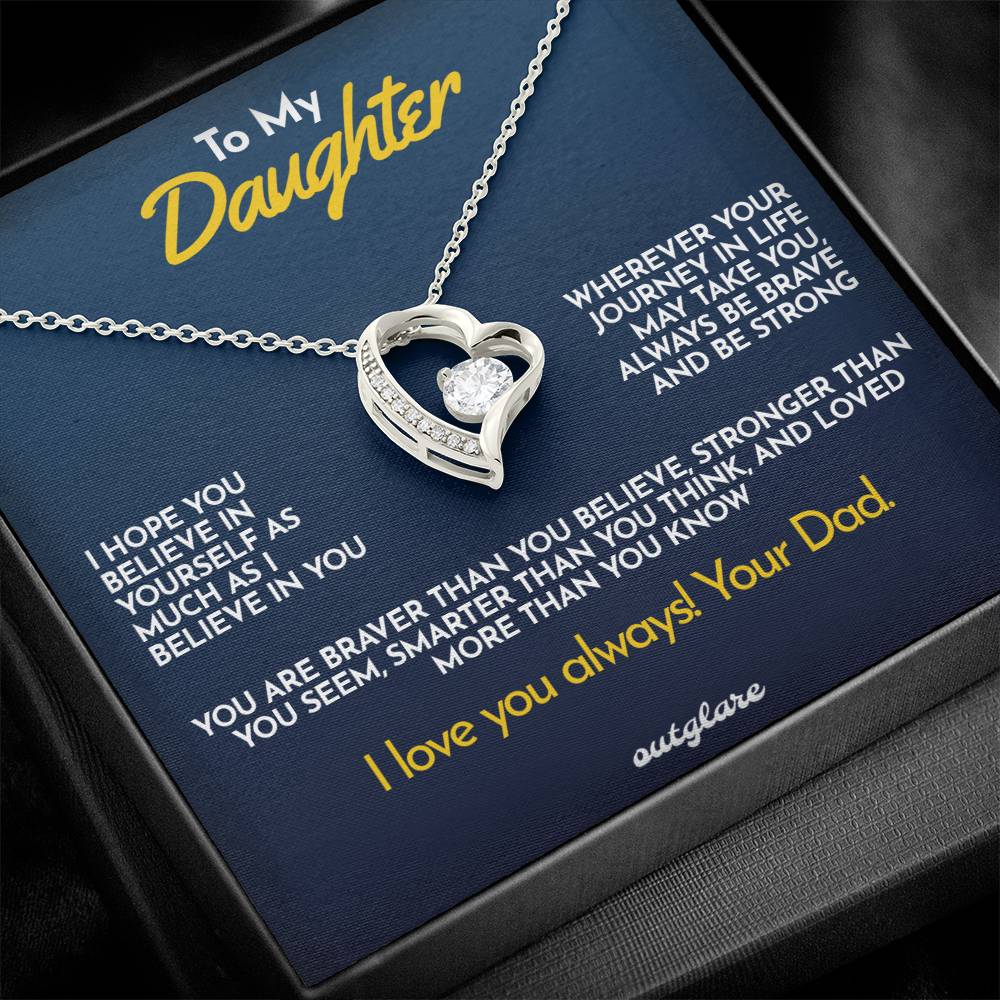 To My Daughter Necklace