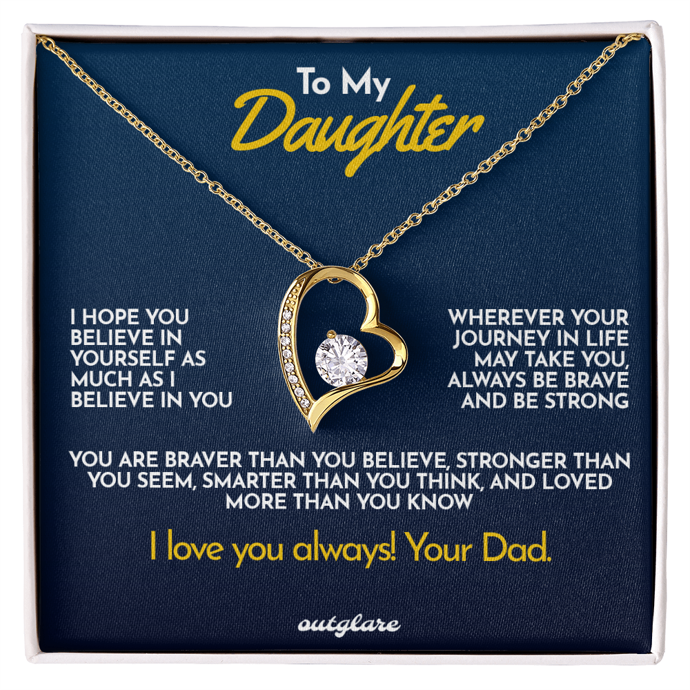 To My Daughter Necklace