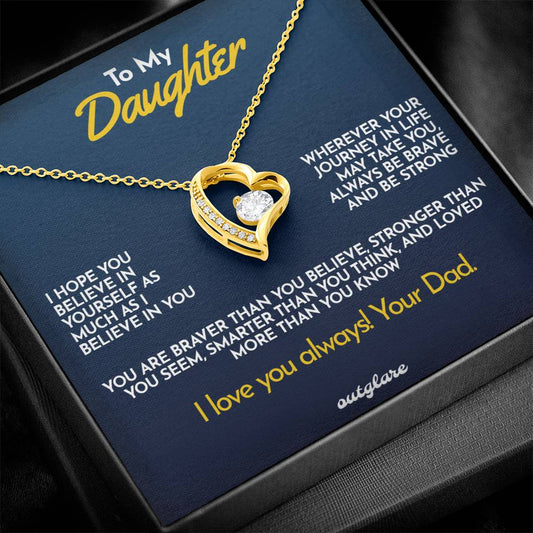 To My Daughter Necklace