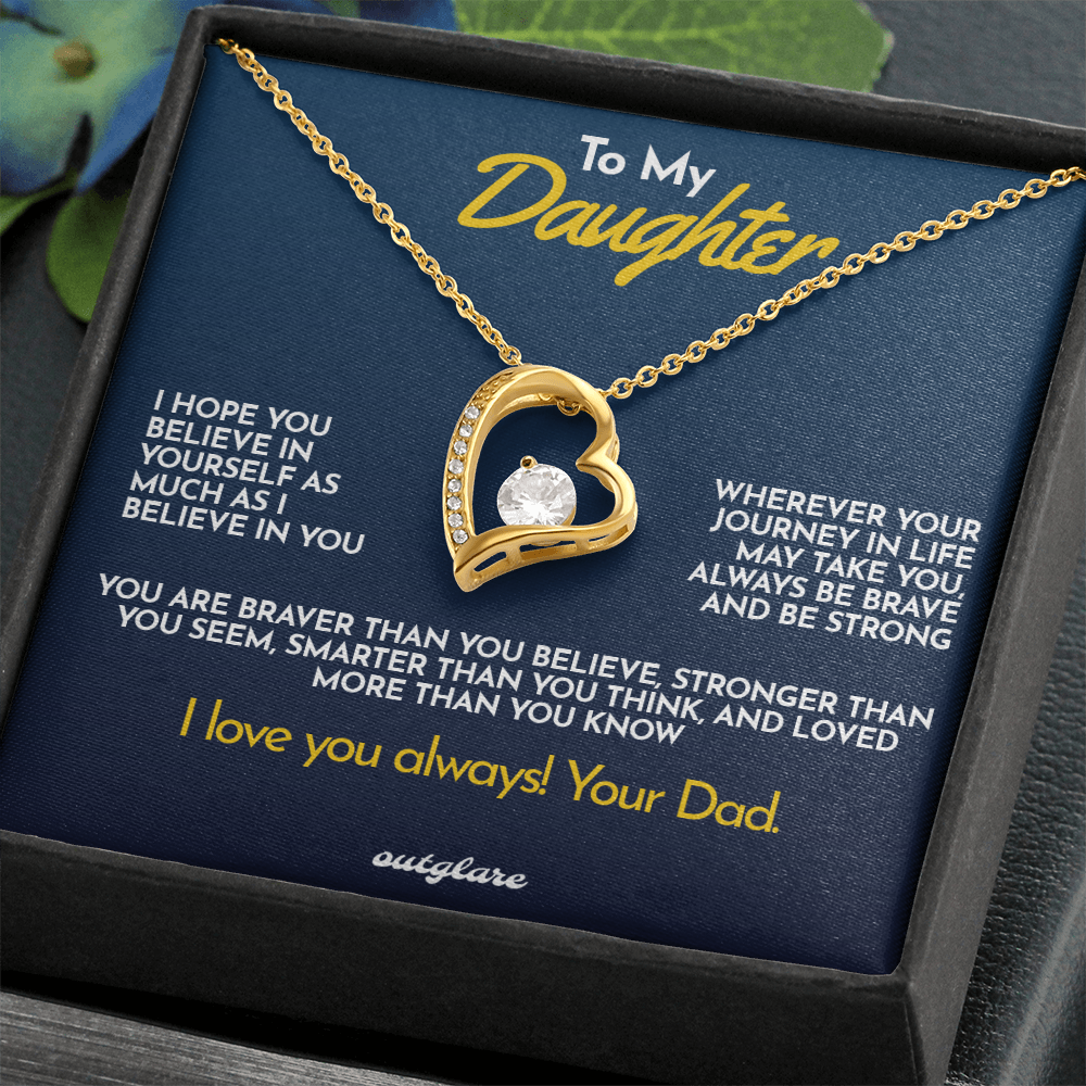 To My Daughter Necklace