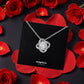 Rotating Rose and Necklace Set