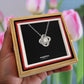 Rotating Rose and Necklace Set
