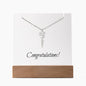Graduation Name Necklace with Acrylic LED base