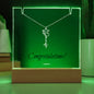 Graduation Name Necklace with Acrylic LED base