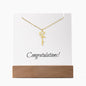 Graduation Name Necklace with Acrylic LED base