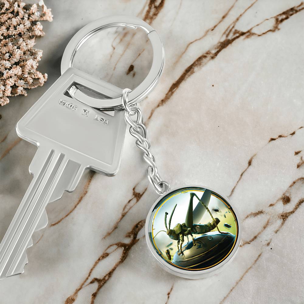 Grasshopper Keychain