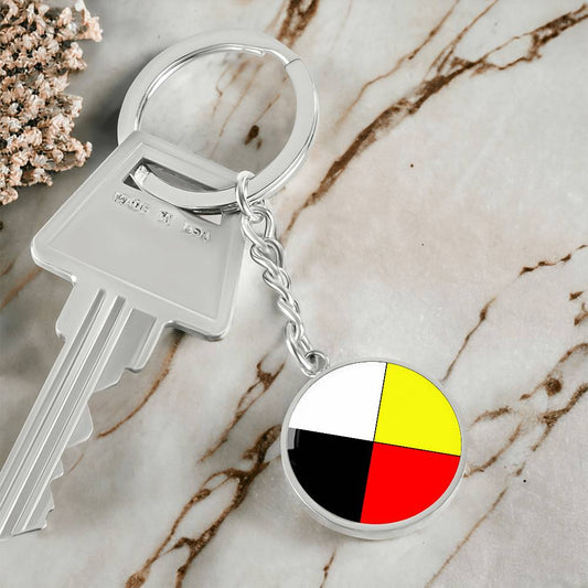 Medicine wheel Keychain