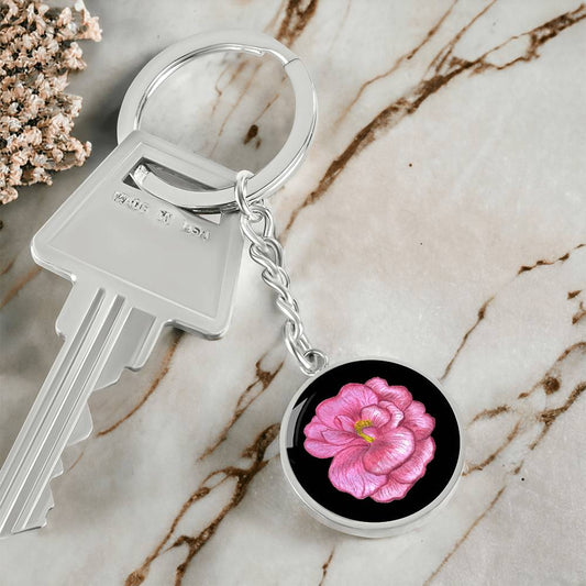 Peony Keychain