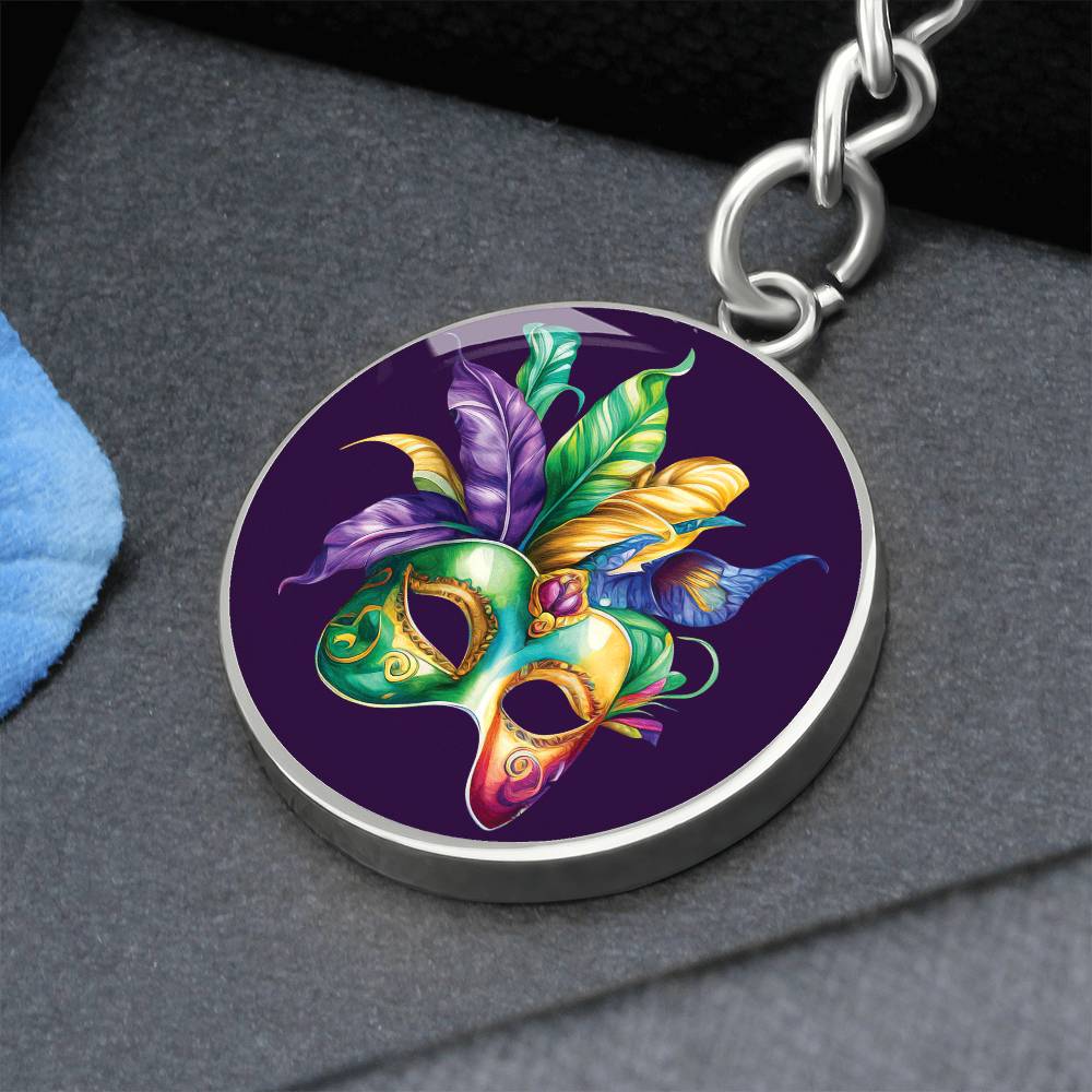 Mardi Gras Keychain