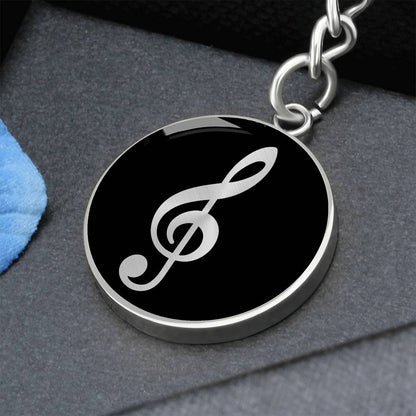 Treble Clef Keychain