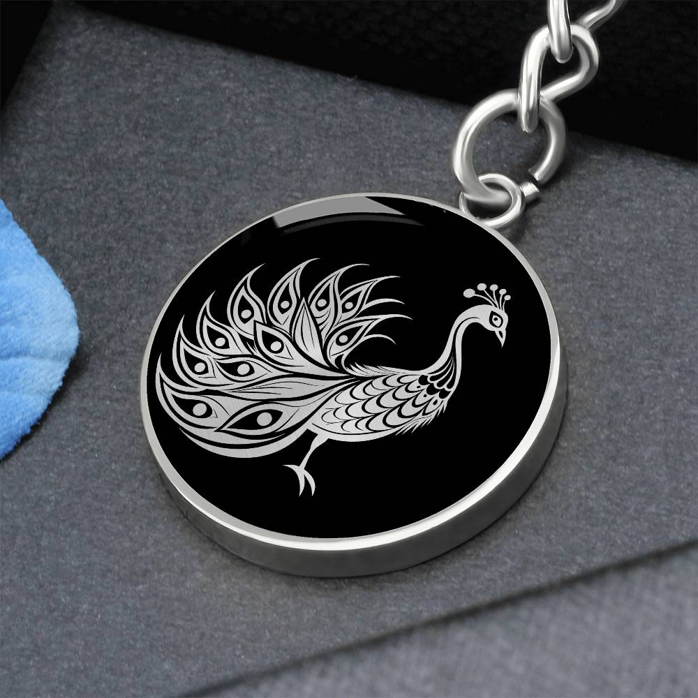 Peacock Keychain