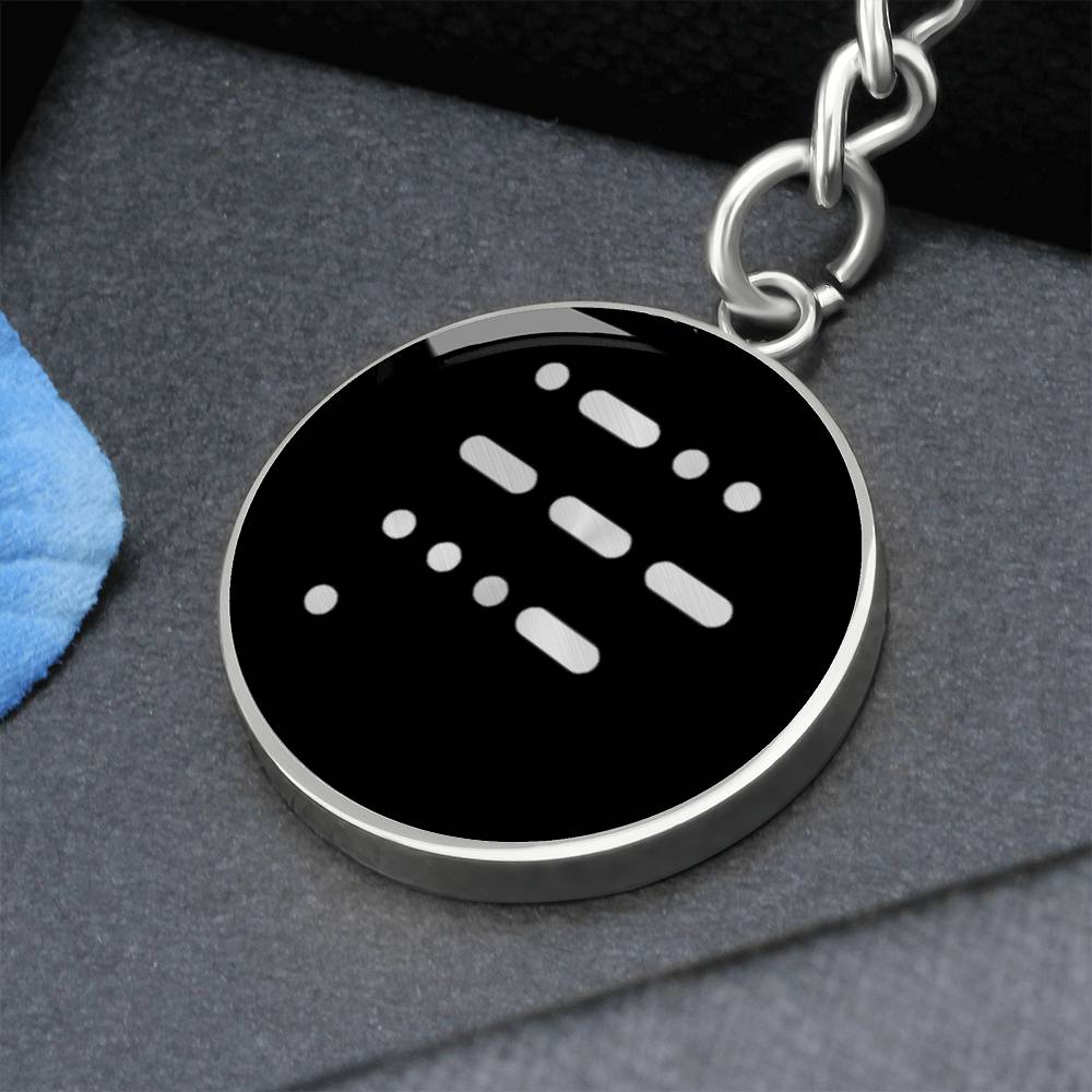 Love in morse code Keychain