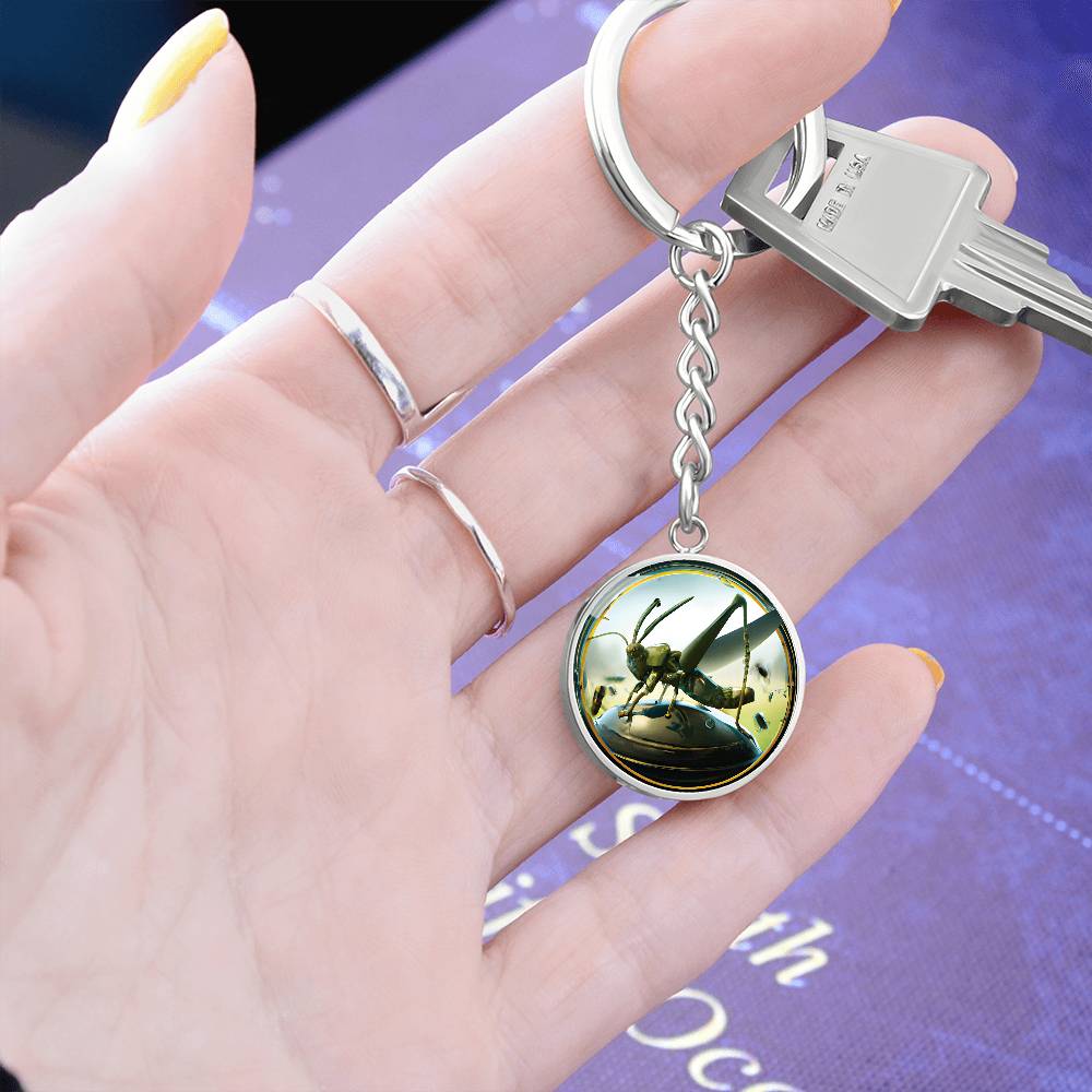 Grasshopper Keychain