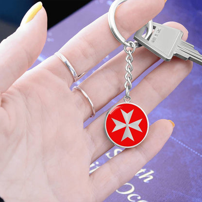 Maltese Cross Keychain